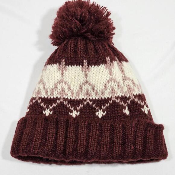 Turtle Fur Pom Pom Fleece Lined Knit Beanie Women’s One Size - Picture 4 of 6